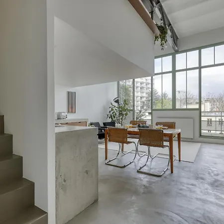 Industrial Design Loft & Balcony - 20 * パリ