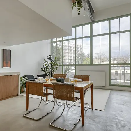 アパート Industrial Design Loft & Balcony - 20 パリ