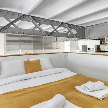 Industrial Design Loft & Balcony - 20 パリ