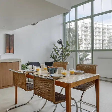 Industrial Design Loft & Balcony - 20 アパート パリ